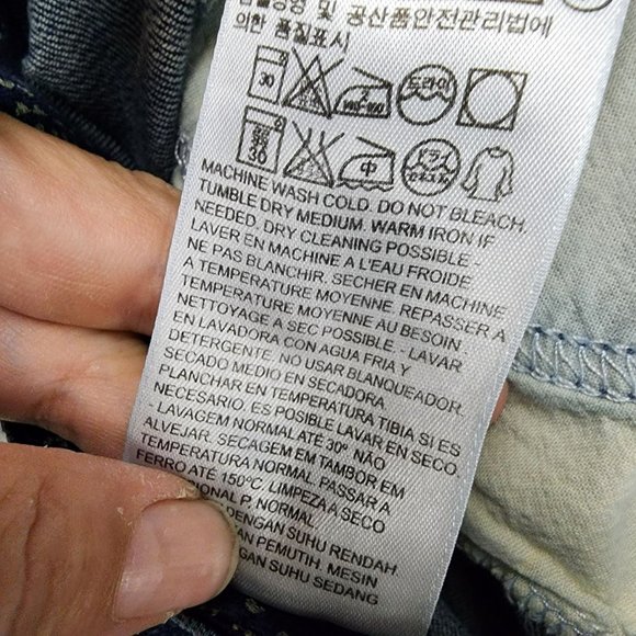 Levis Jeans Womens 16 525  Dark Wash Stretch Mid Rise Shaping Straight Leg - Picture 14 of 16